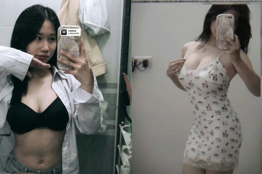 Nước dâm tự ngắm vẻ đẹp của bướm gái